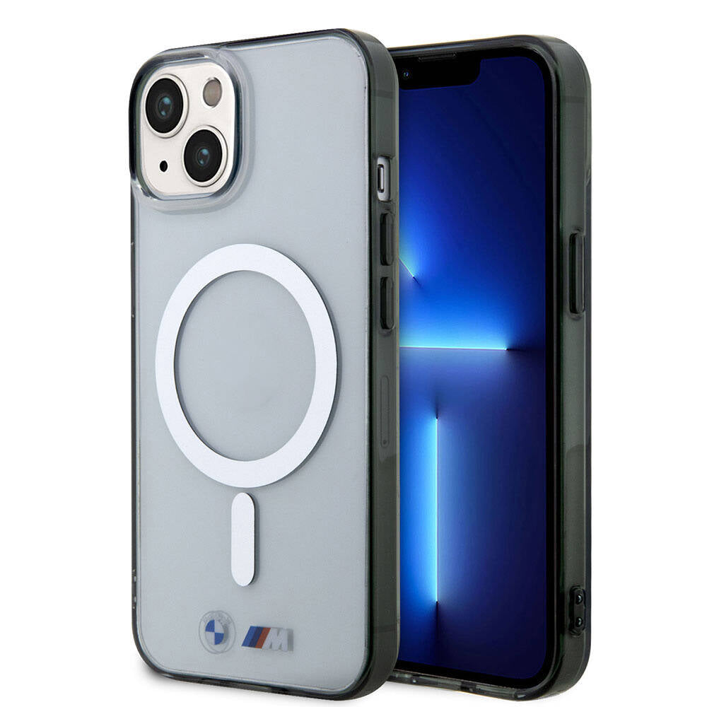 BMW iPhone 15 Magsafe Şarj Özellikli Transparan Silver Ring Orjinal Lisanslı Telefon Kılıfı - 1 BMW iPhone 15 Magsafe Şarj Özellikli Transparan Silver Ring Orjinal Lisanslı Telefon Kılıfı - 1